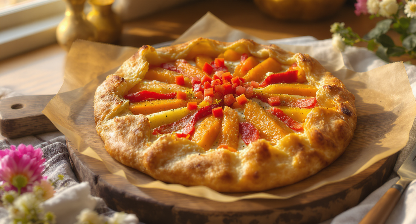 Golden Roasted Root Vegetable Galette