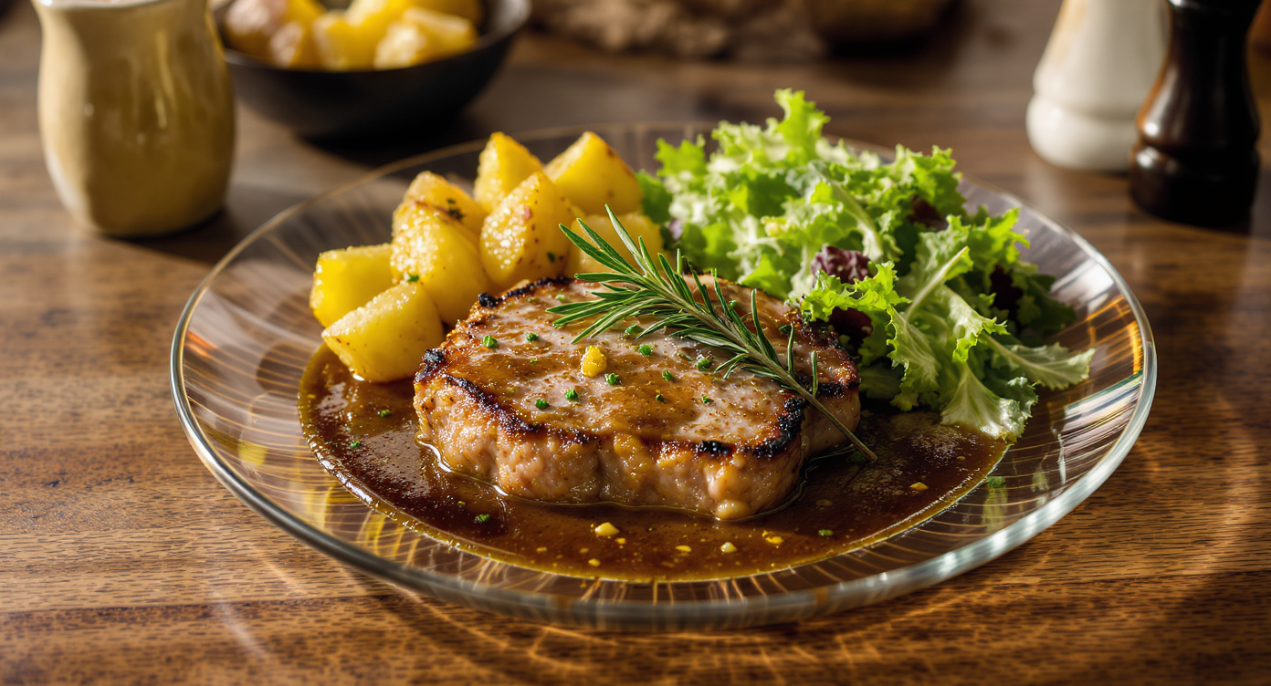Brined Pan-Seared Pork Chops with Herb Pan Sauce