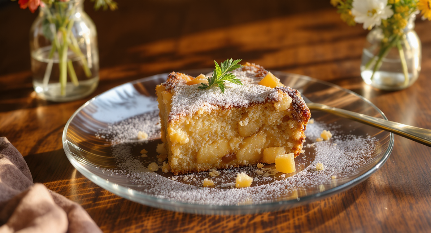 Rustic One-Bowl Apple Snack Cake