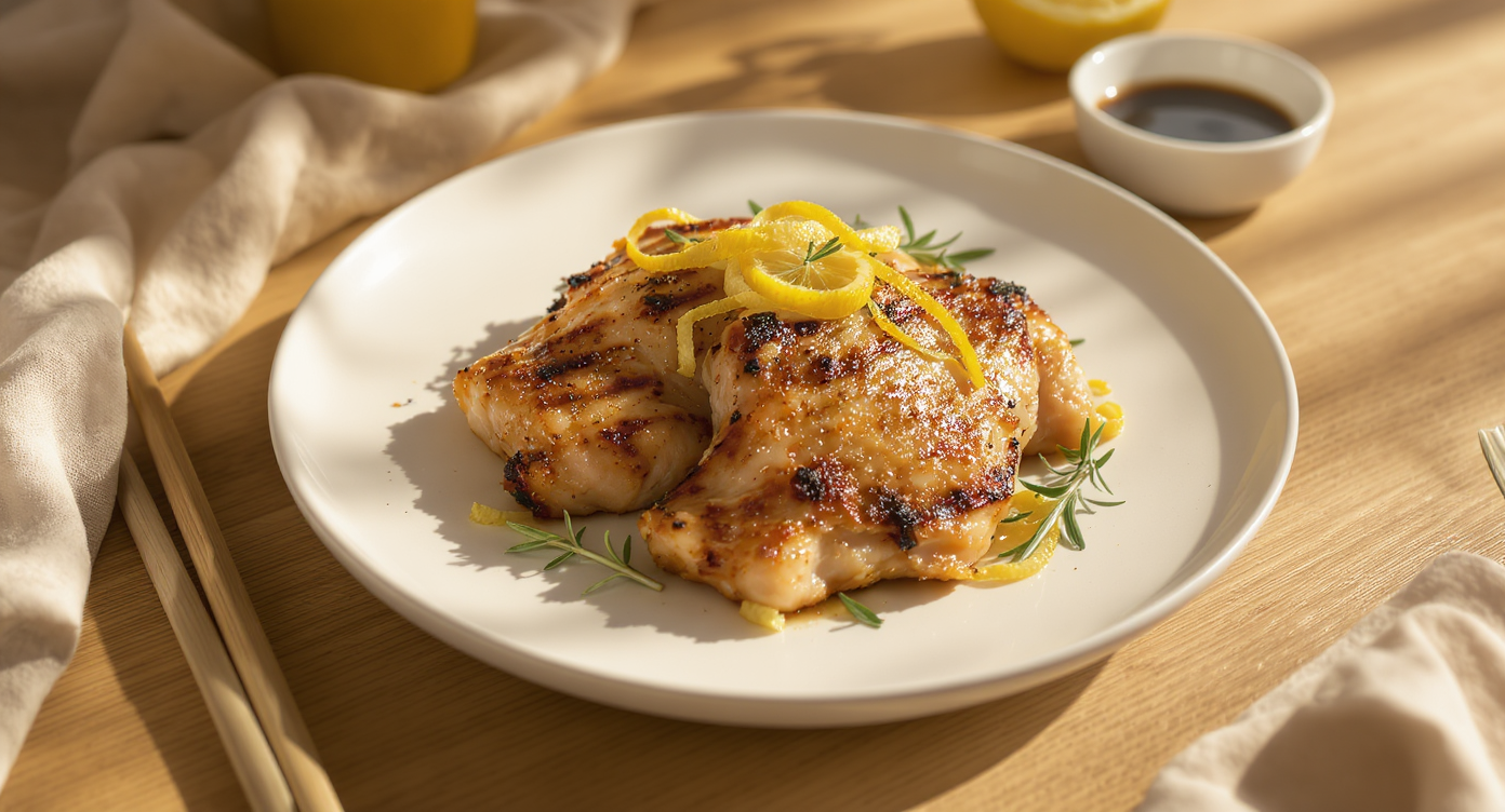 Lemon Rosemary Grilled Chicken Thighs (Keto)