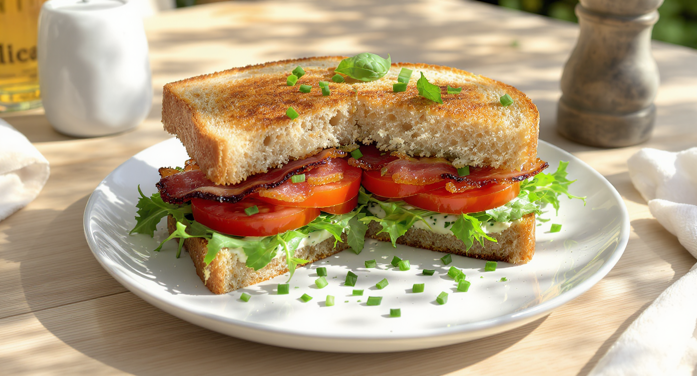 California Summer BLT with Herbed Greek Yogurt Spread