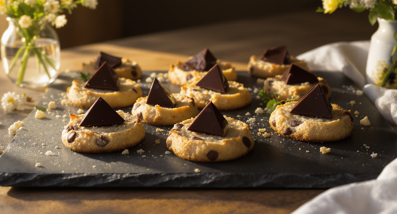 Crispy-Edged Chocolate Chip Cookies with Geometric Chocolate Shards