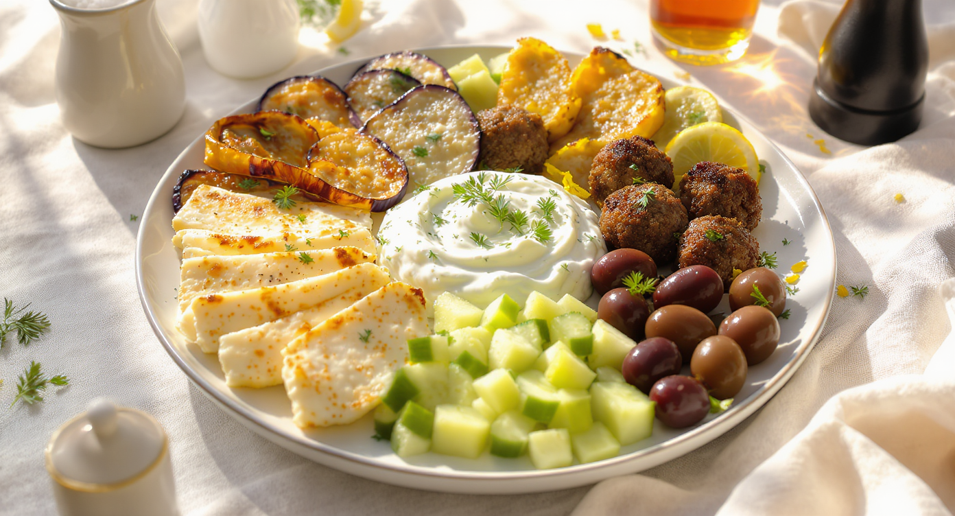 Keto Greek-Turkish Fusion Mezze Platter