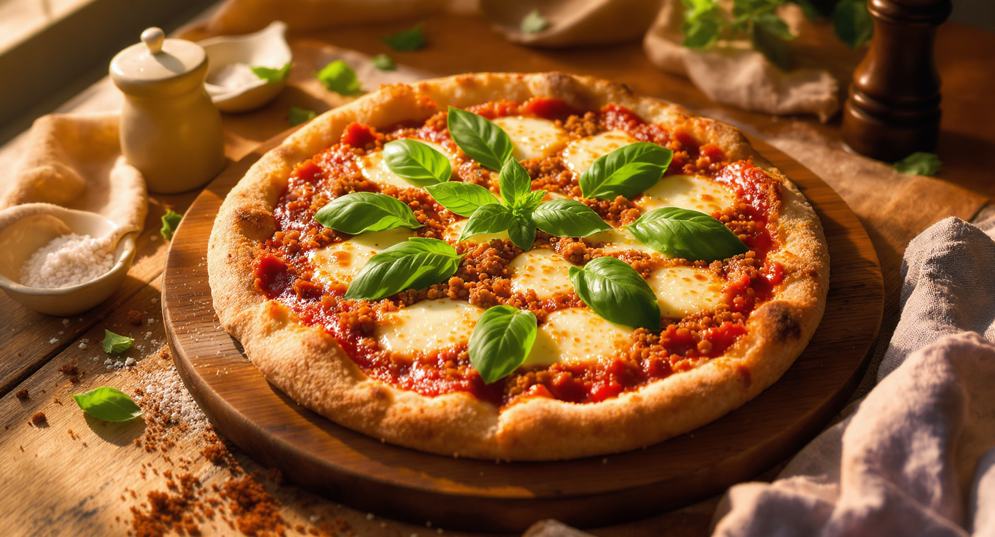Keto Ethiopian-Italian Injera Pizza