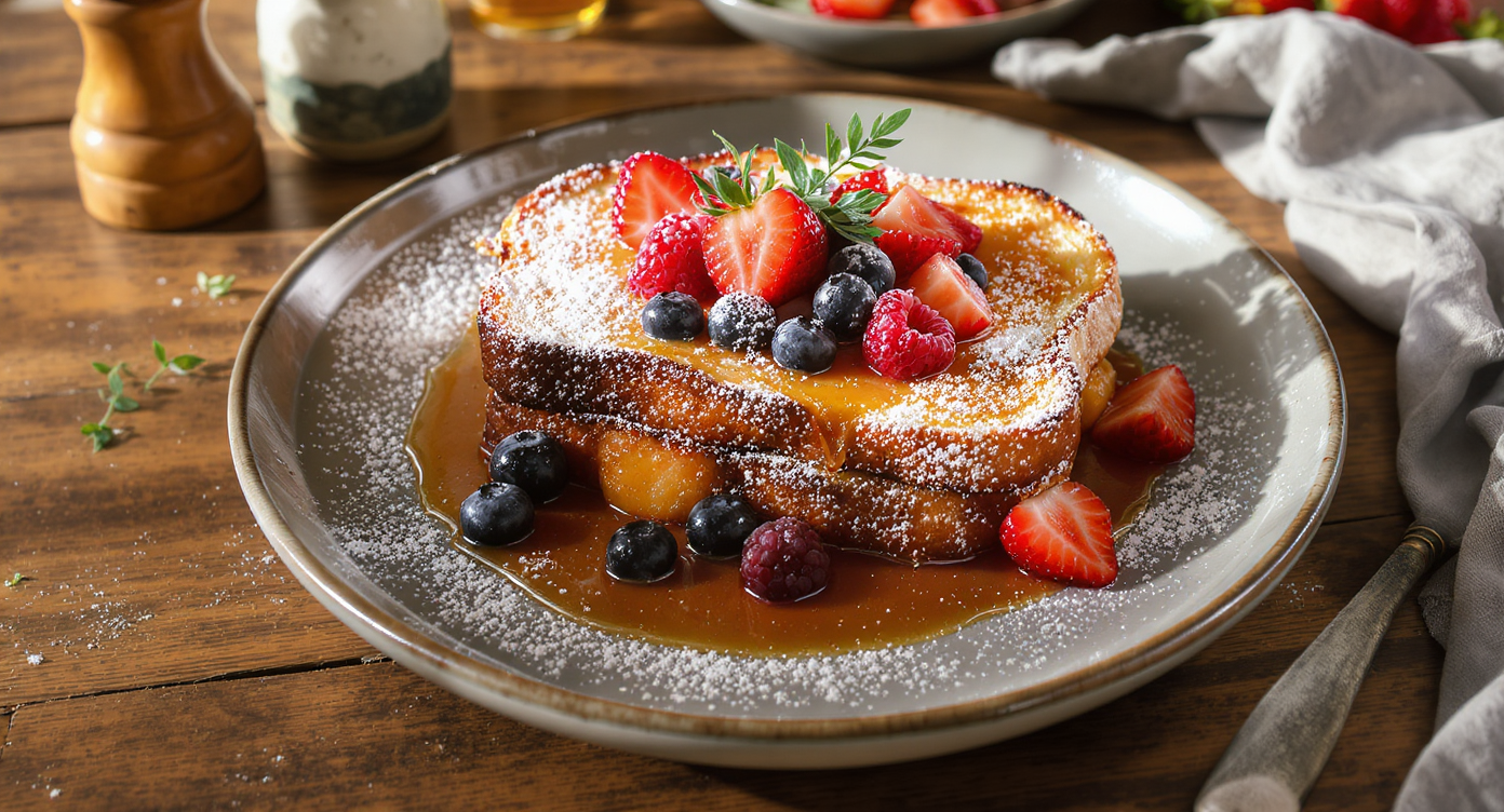 Classic French Toast with Maple Berries