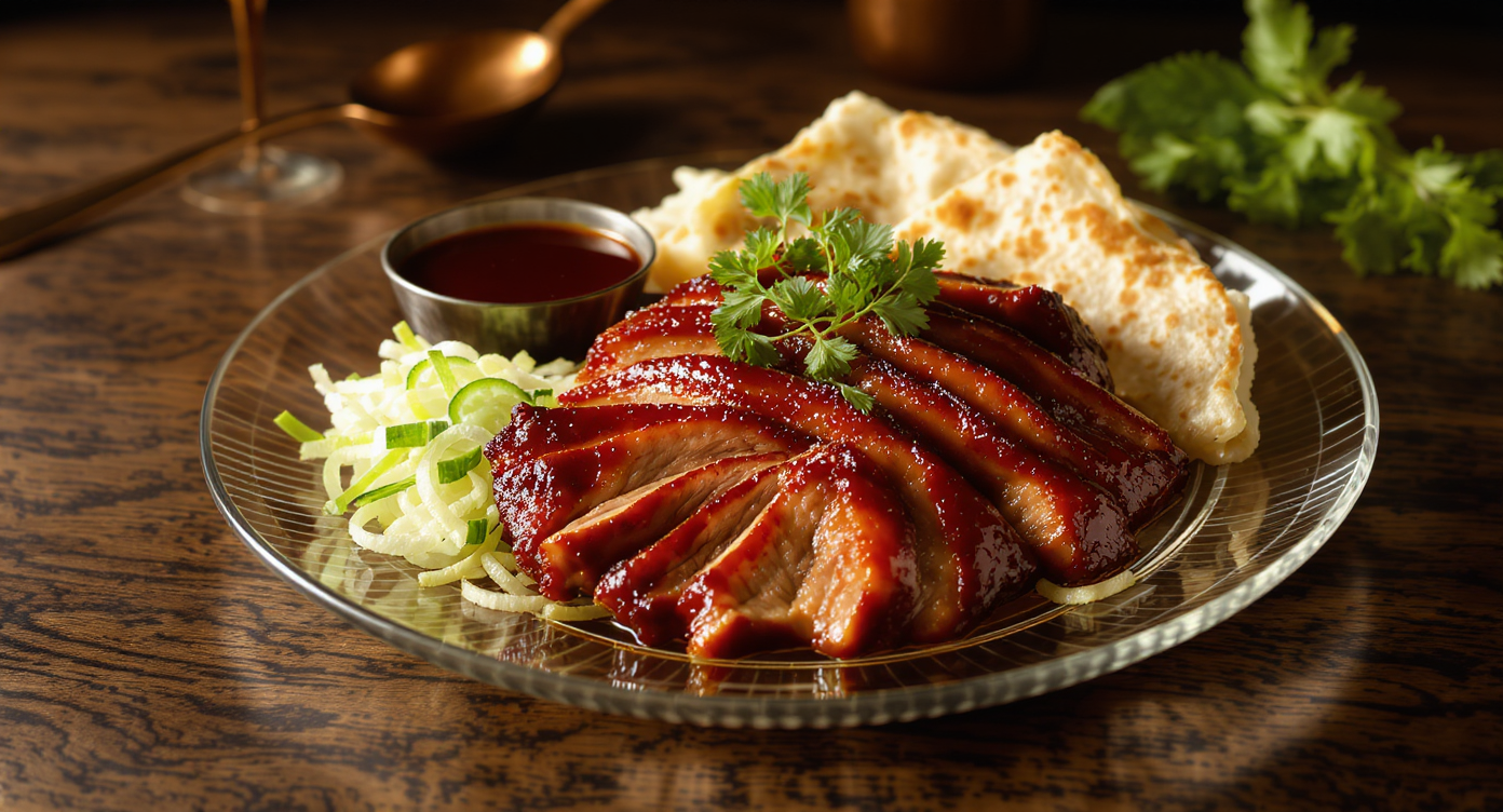 California-Style Peking Duck with Crisp Skin and Mandarin Pancakes