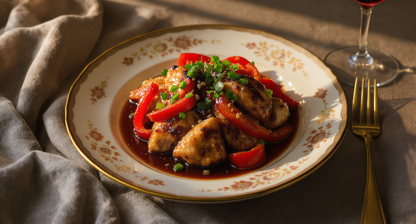 Wok-Seared Chicken with Ginger-Soy Glaze