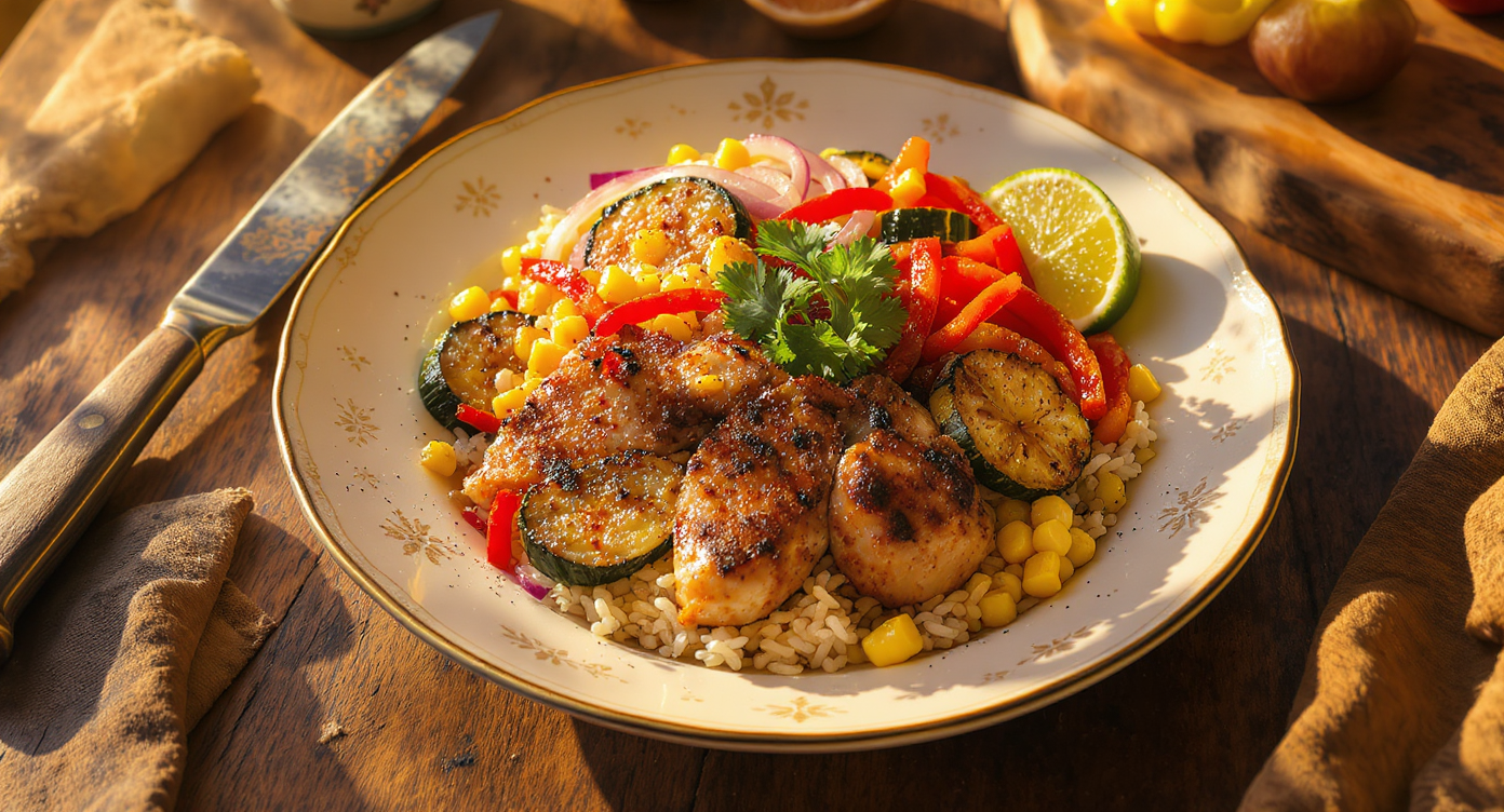 Mexican-Inspired Meal Prep Bowls (Charred Veg & Chicken)