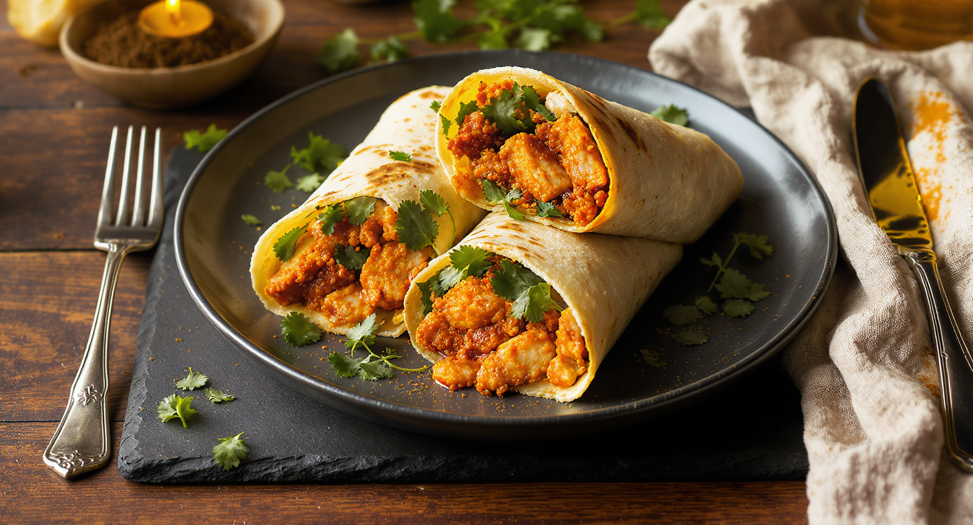 Harissa Chicken Wraps