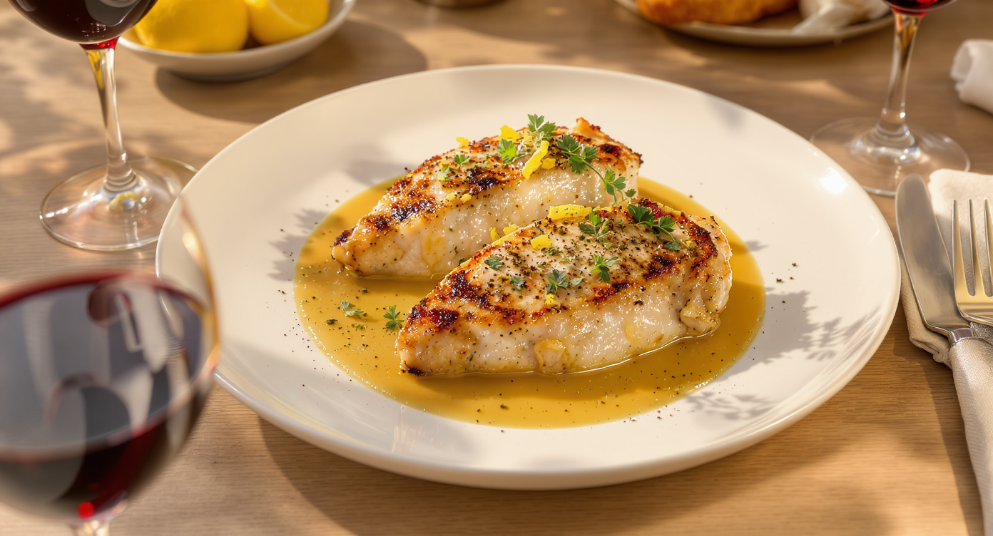 Lemon-Herb Pan-Seared Chicken Breast (Keto)