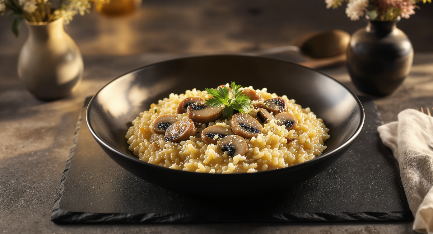 Italian Creamy Parmesan Risotto (Mushroom-Free)