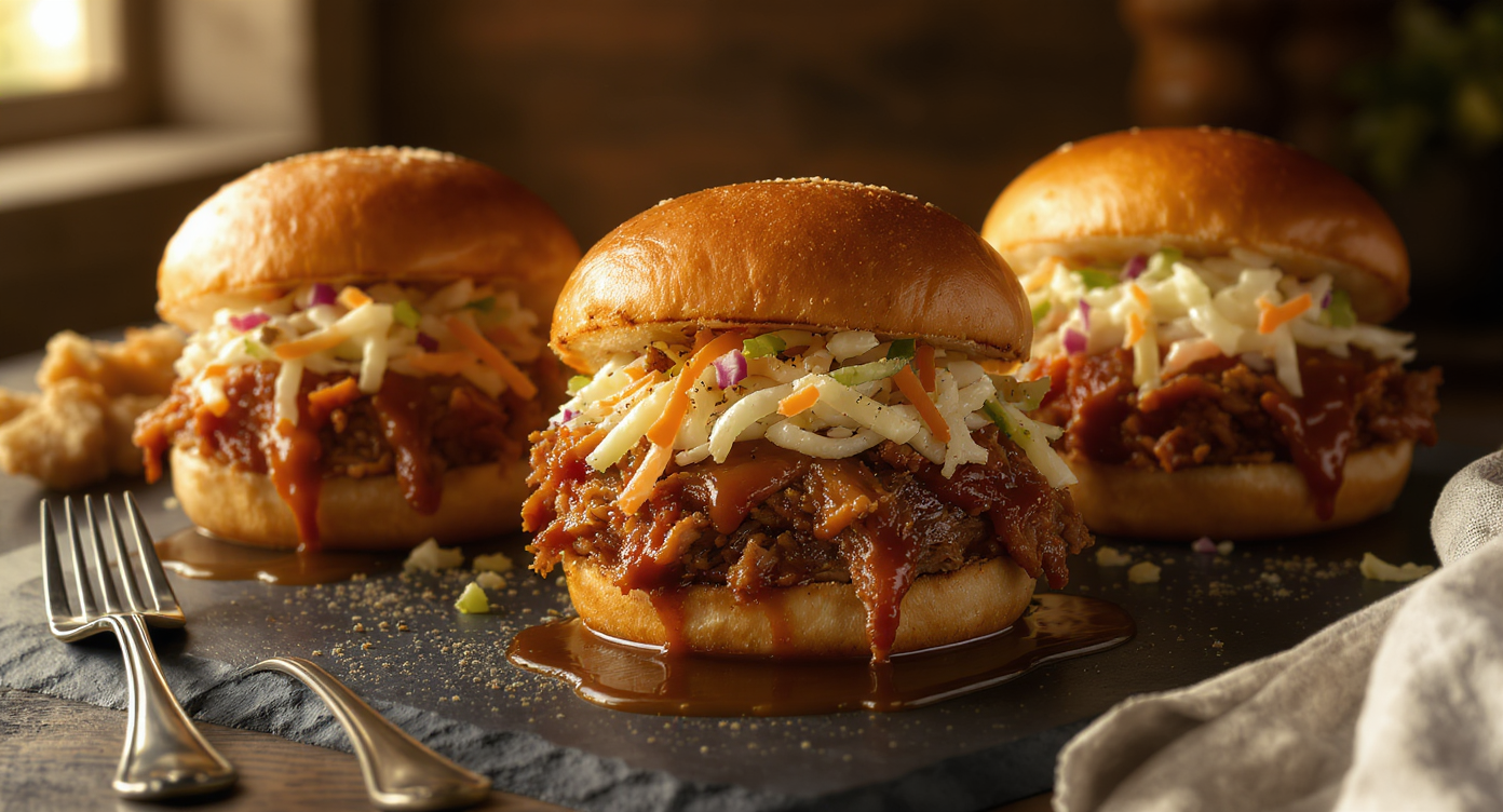 Texas-Style Pulled Pork BBQ Sandwiches