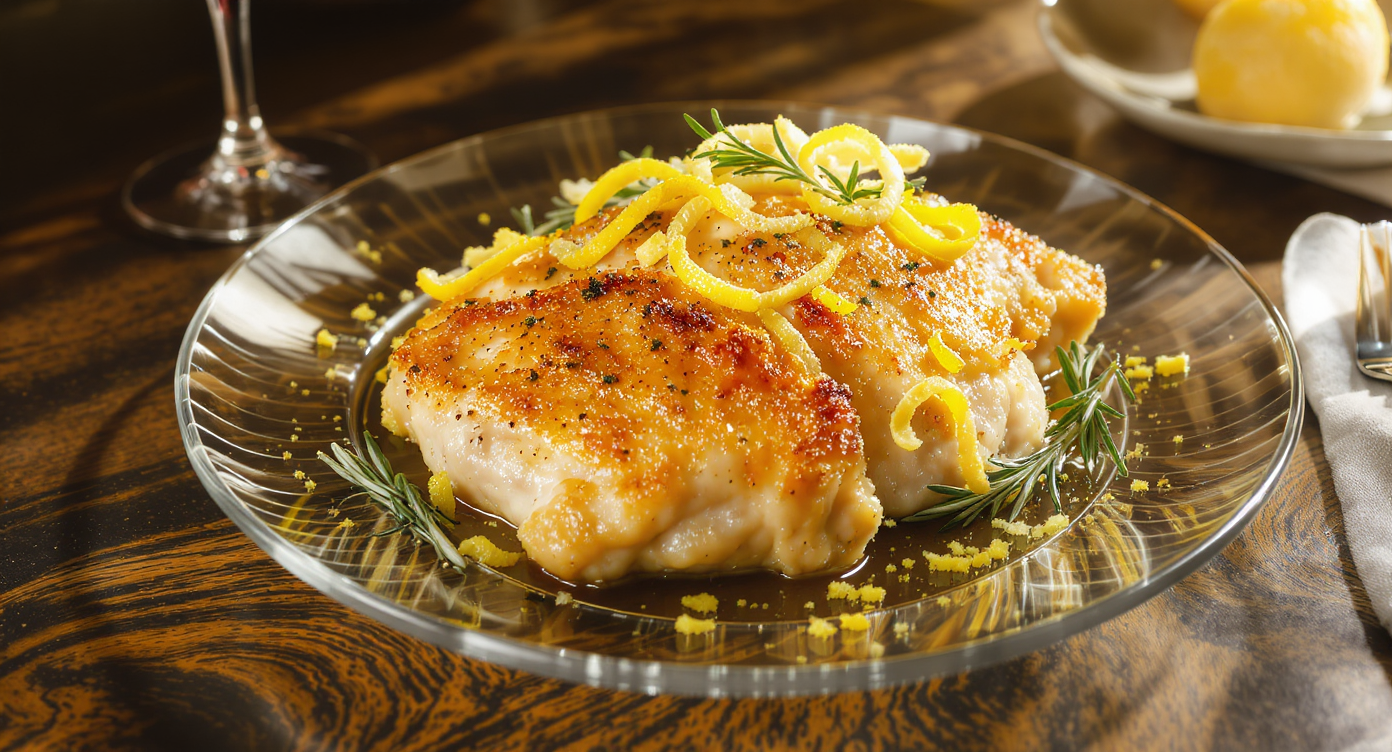 Crispy Rosemary Lemon Chicken Thighs