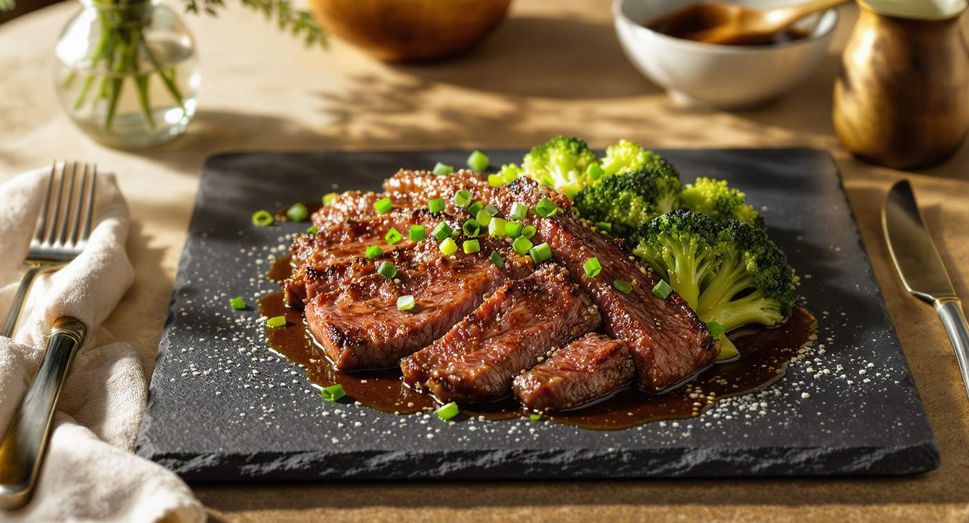 Keto Wok-Seared Steak and Broccoli