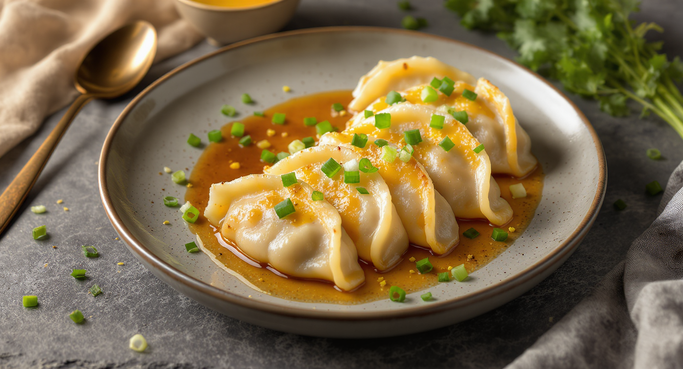 Gingery Scallion Chicken Dumplings (Dairy-Free)