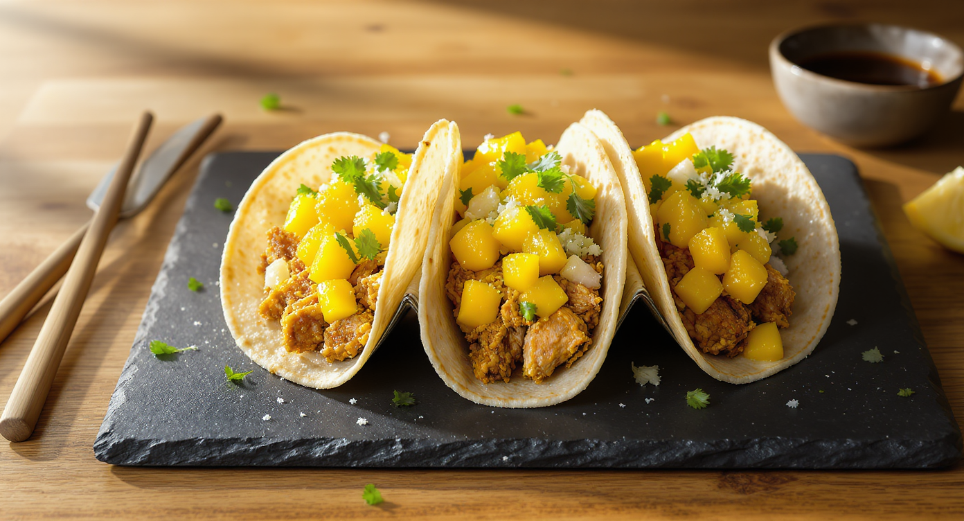 Zesty Chicken Tacos with Mango Salsa (Cilantro-Free, Keto & Gluten-Free)