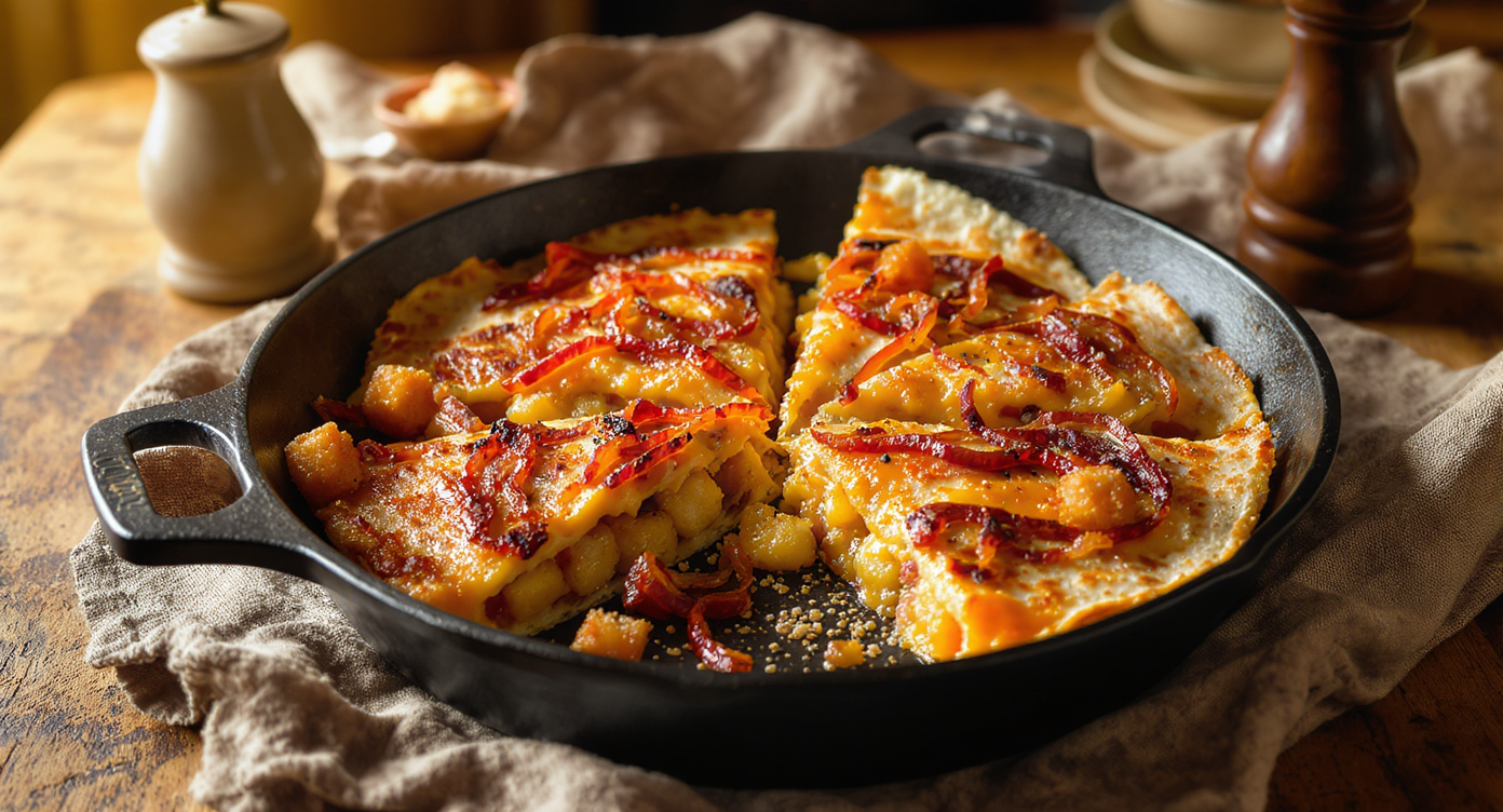Crispy Tater Tot Quesadillas with Caramelized Onions
