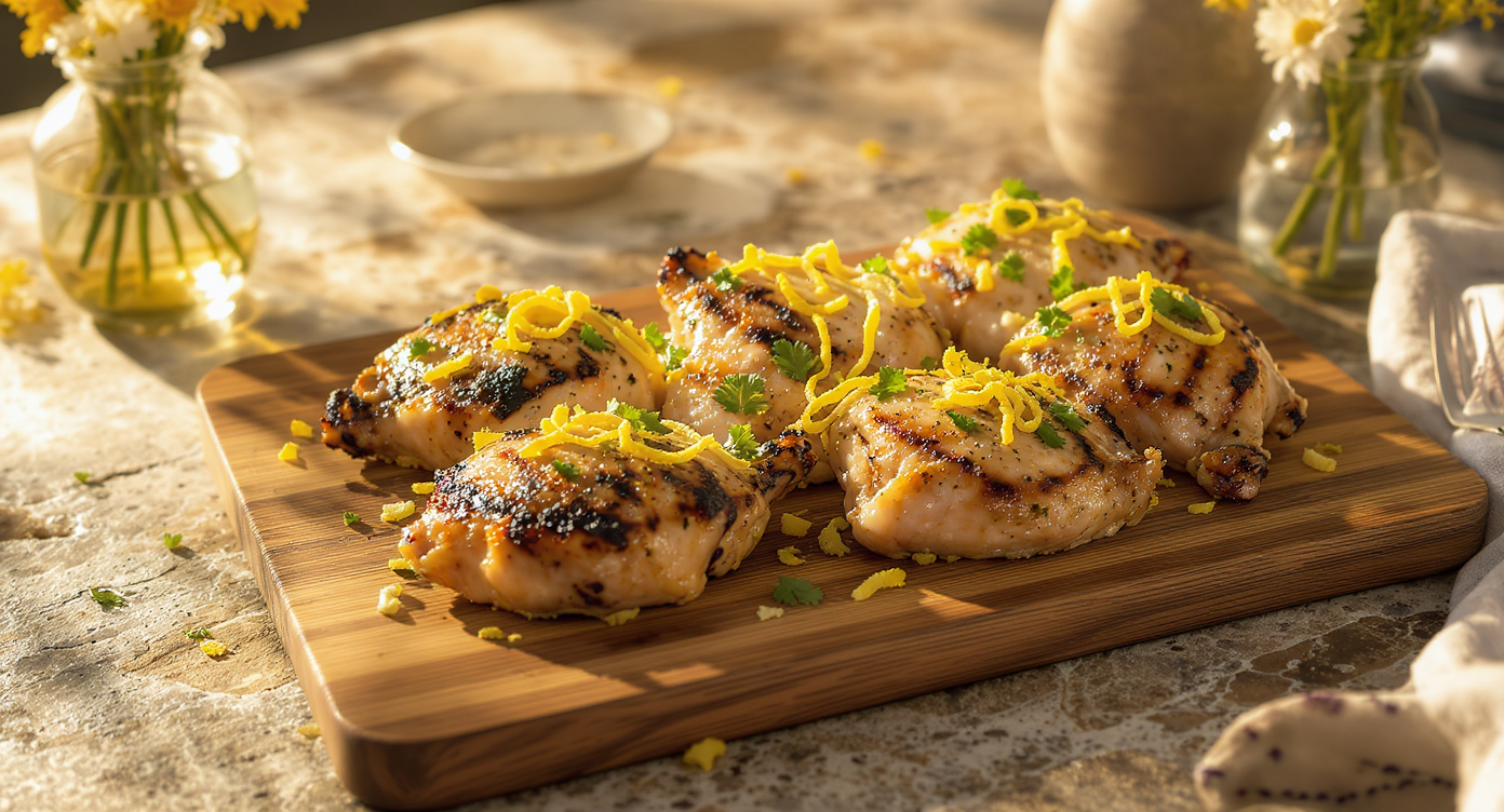 Lemon-Herb Grilled Chicken Thighs