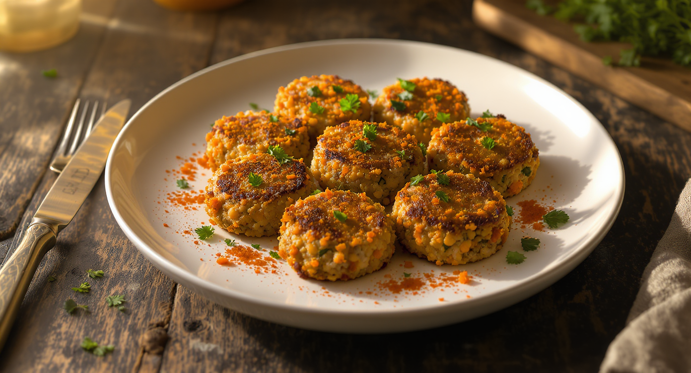 One-Bowl Savory Turkey & Chickpea Cakes