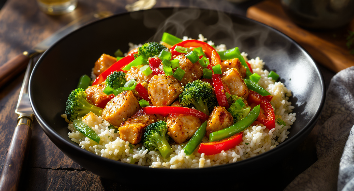 Garlic Ginger Chicken Stir Fry (Keto, High-Protein)