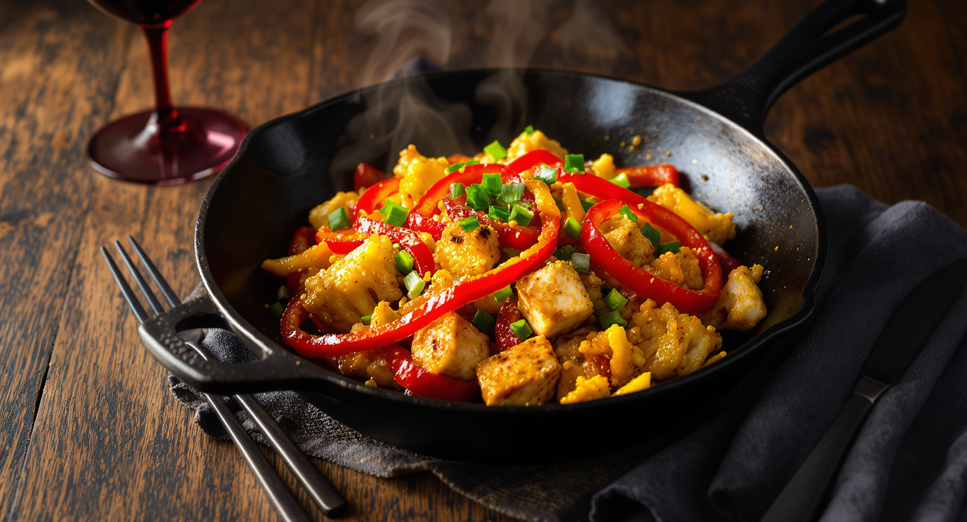 Wok-Hei Cauliflower & Tofu Stir-Fry (Low-Carb, Vegan, Diabetic-Friendly)