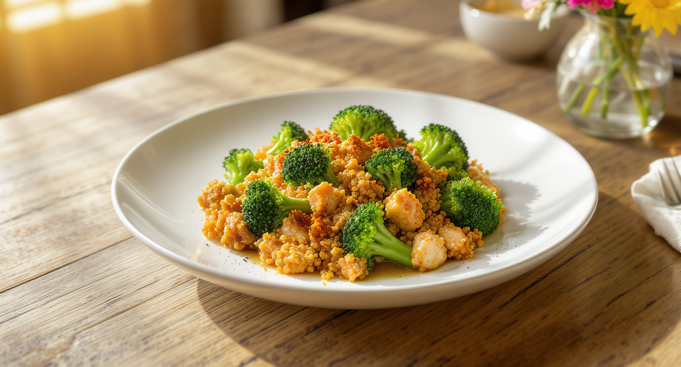 Keto Ground Chicken & Broccoli Power Skillet
