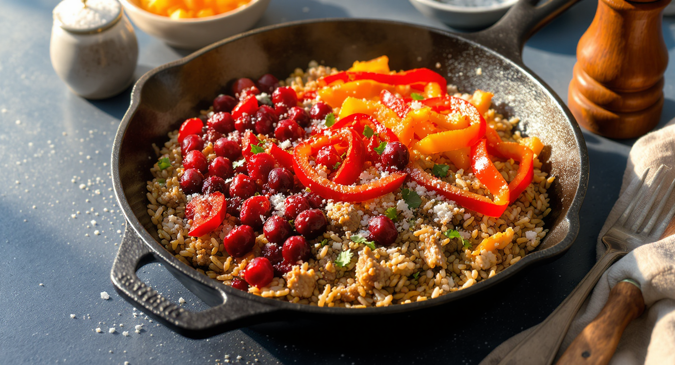 Ground Turkey & Cranberry Stir-Fry Bowl