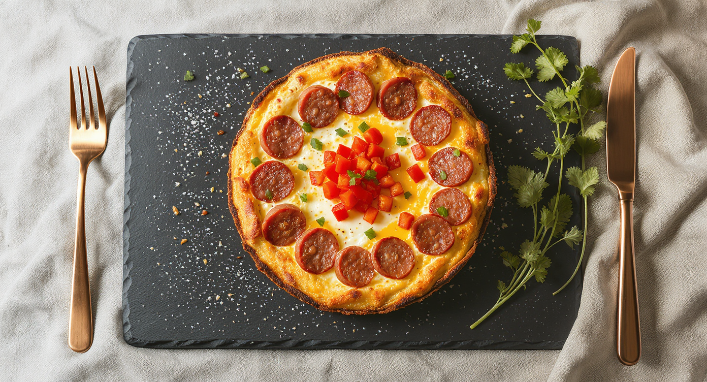 Chicken Sausage & Veggie Keto Egg Bake