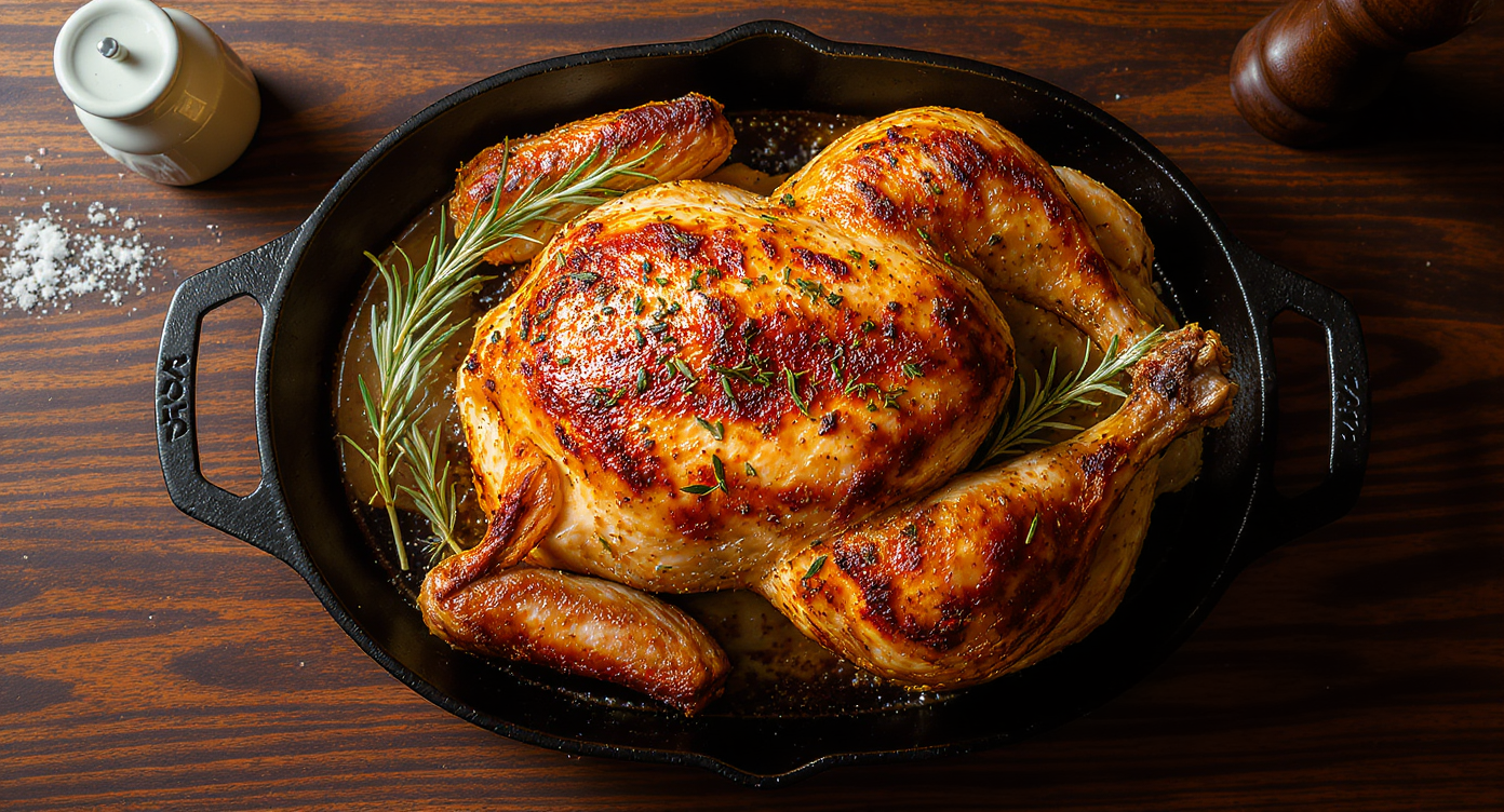 Juicy Brined Roast Chicken with Fresh Herb Rub