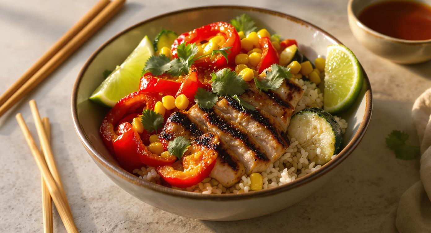 Southwest Chicken & Veggie Meal Prep Bowls (Gluten-Free)