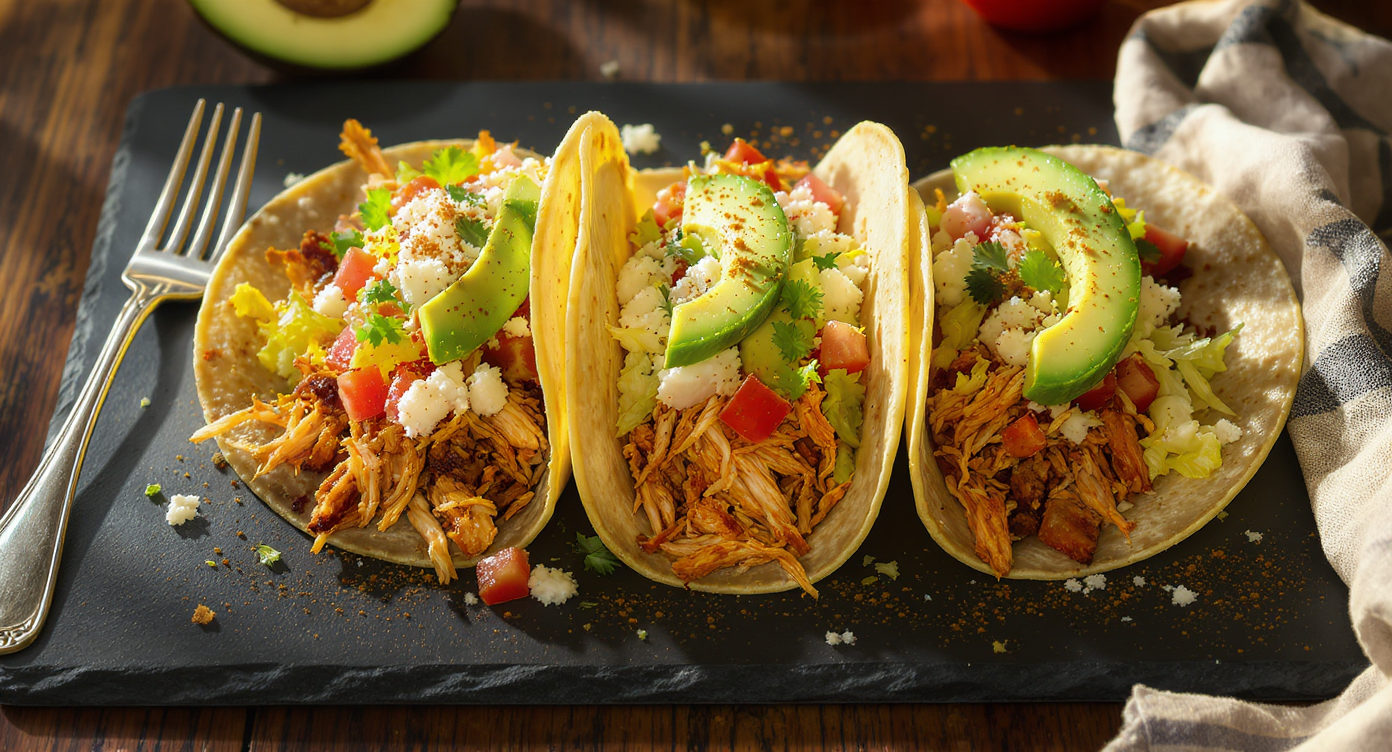 Tex-Mex Rotisserie Chicken Street Tacos