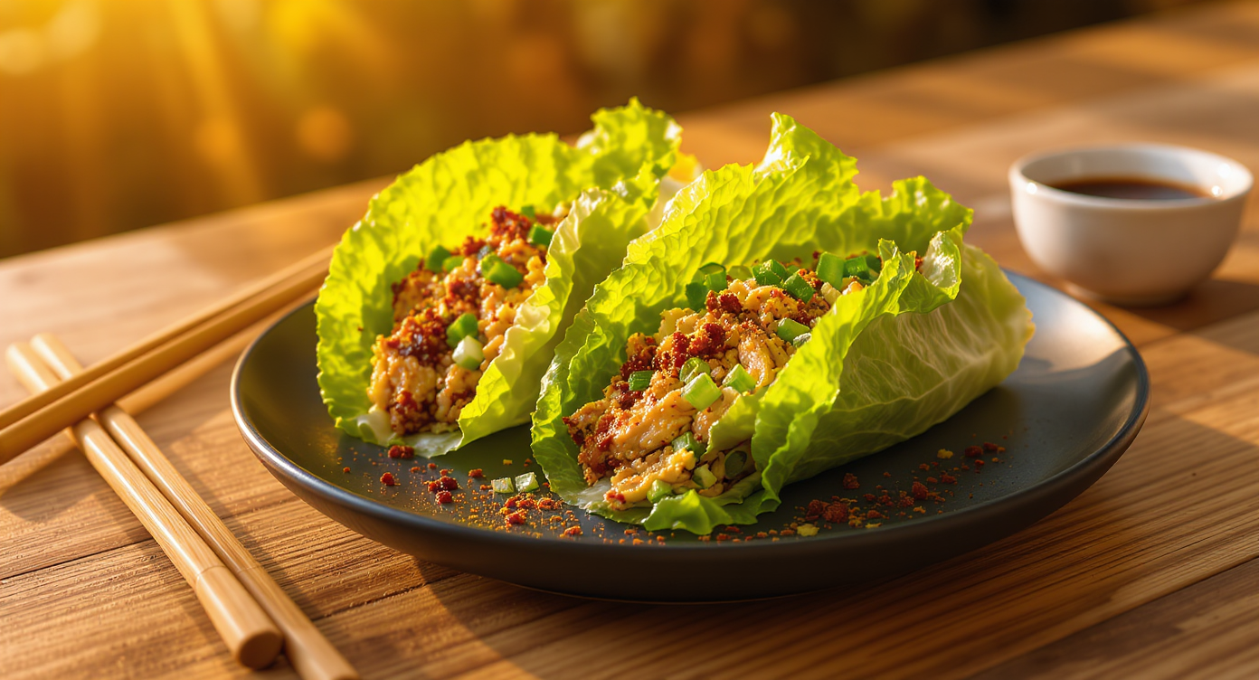 Spicy Chicken Lettuce Wraps (Keto, Gluten-Free, Anti-Inflammatory)