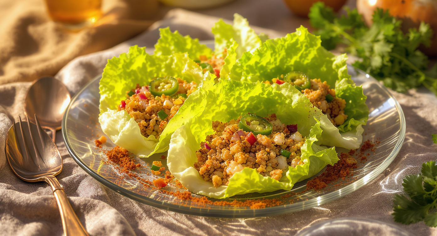Spicy Keto Turkey Lettuce Wraps
