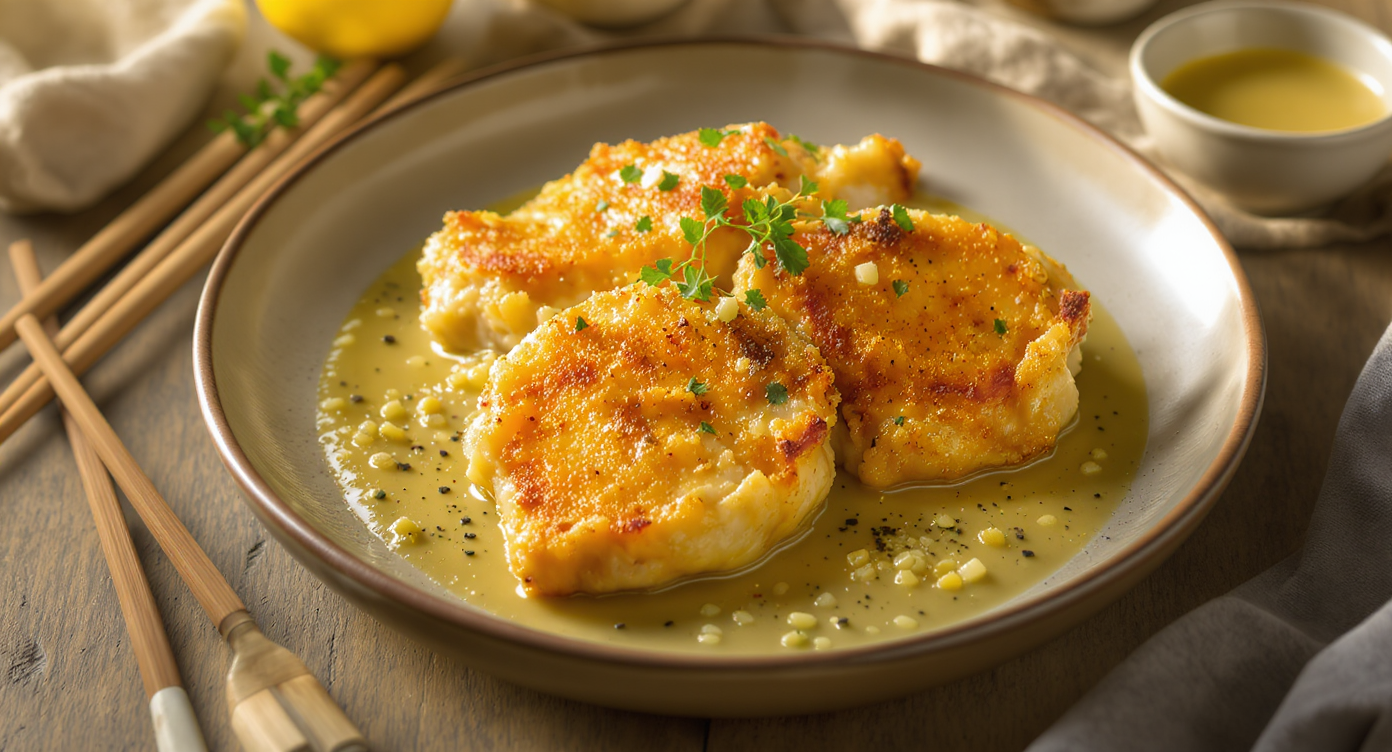 Crispy Keto Chicken Thighs with Lemon-Herb Pan Sauce