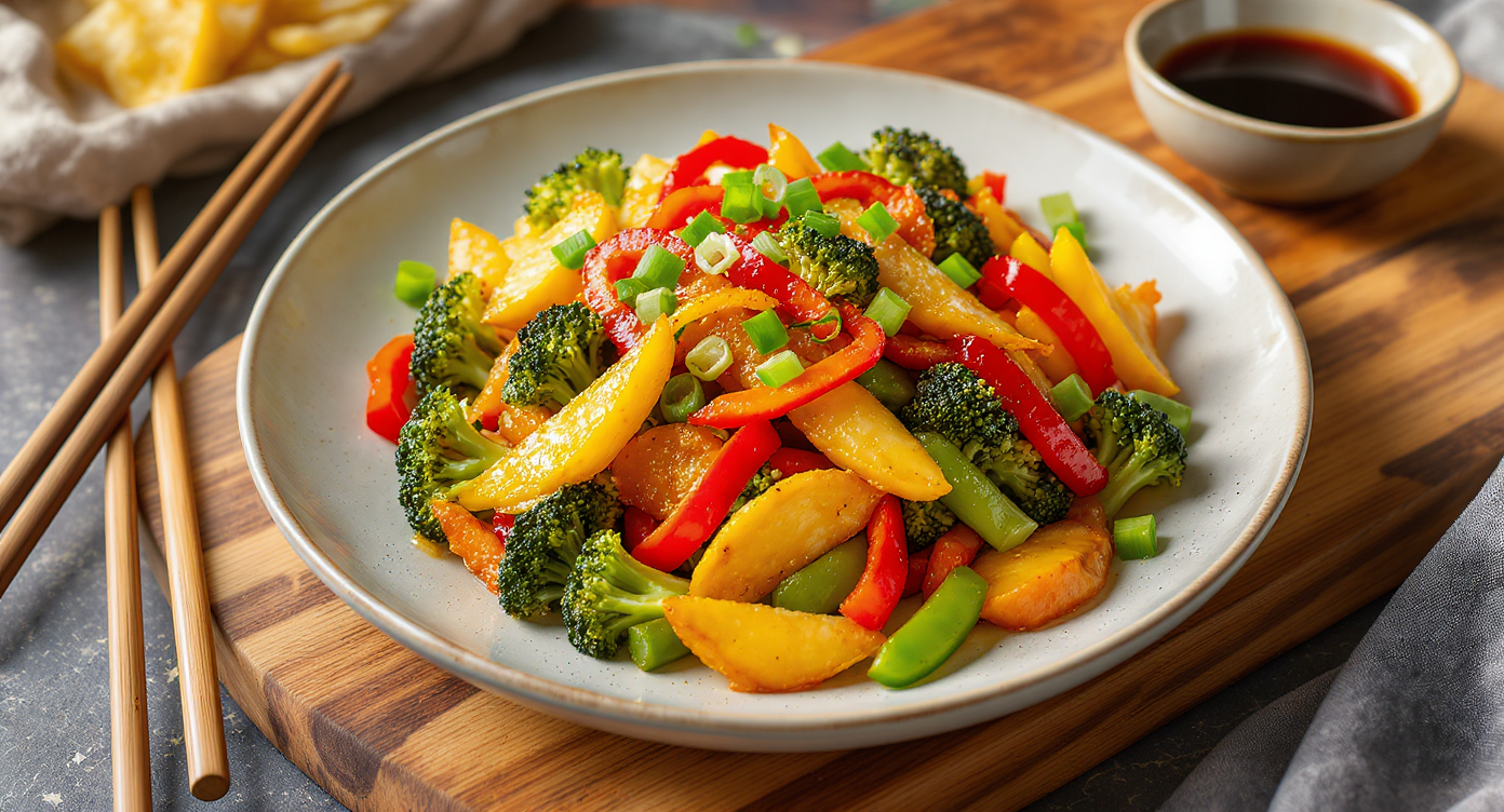 Smoky Stir-Fried Rainbow Vegetables