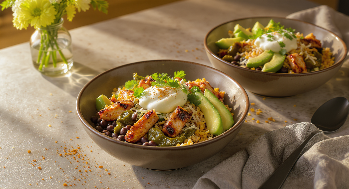 Charred Chicken & Black Bean Cal-Mex Bowls
