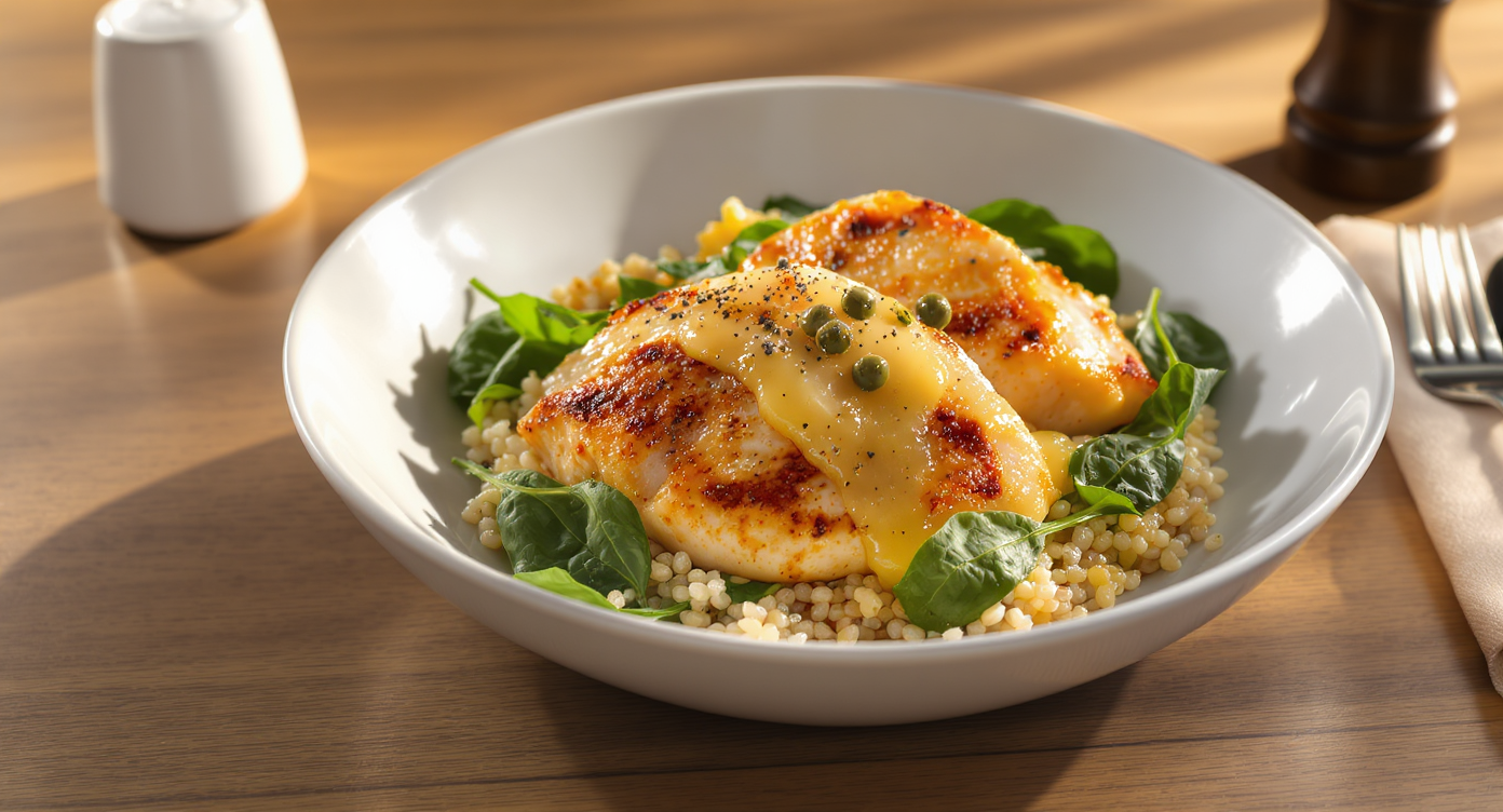 Italian Chicken Piccata Power Bowls