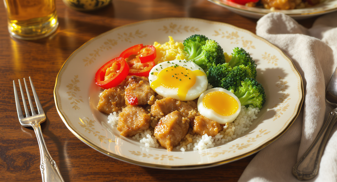 Asian Fusion Ginger-Garlic Chicken & Rice Bowls