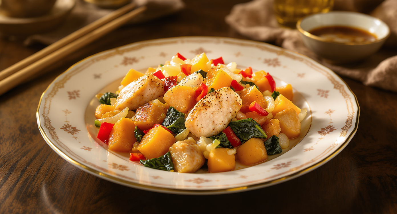 High-Protein Chicken & Sweet Potato Skillet