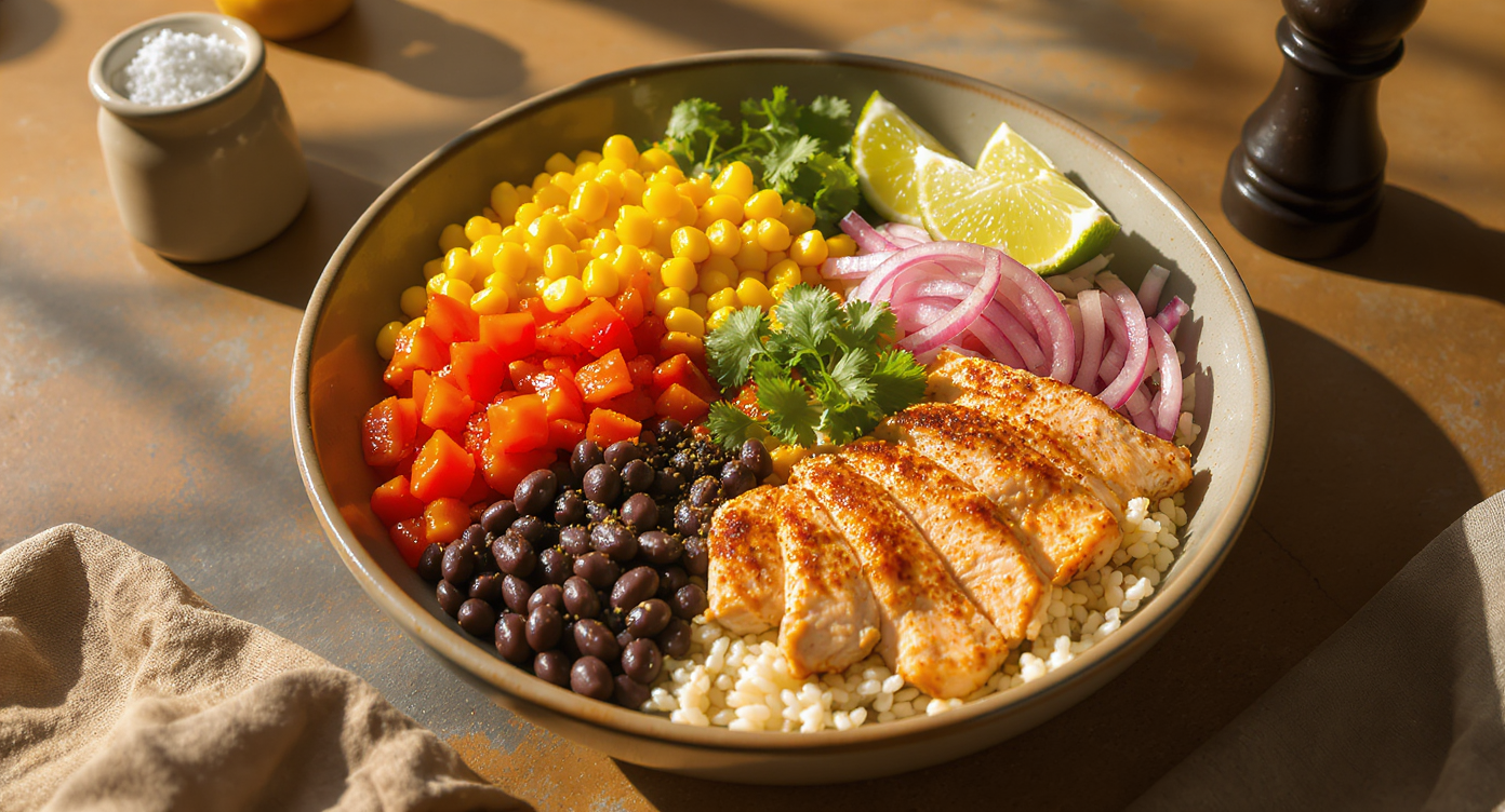 Mexican Chicken & Black Bean Power Bowls