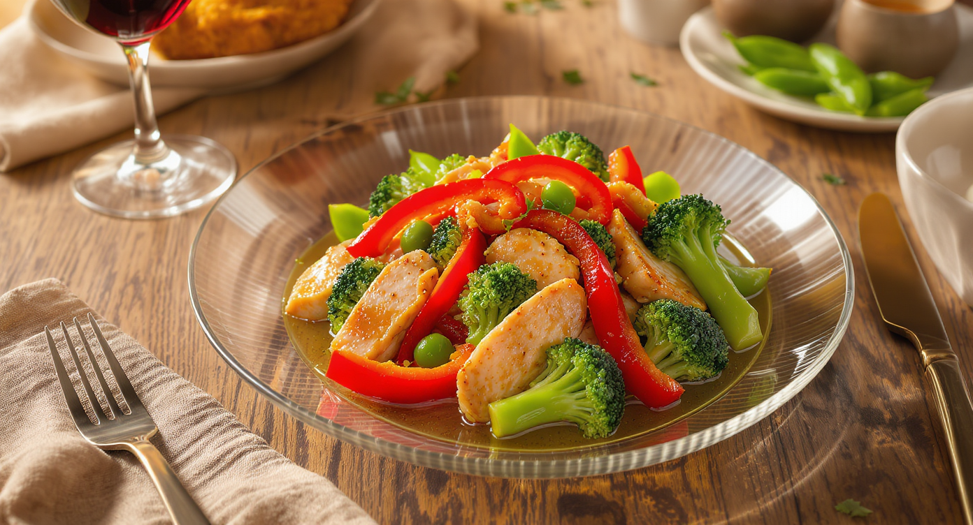 High-Protein Chicken Stir-Fry with Broccoli and Peppers