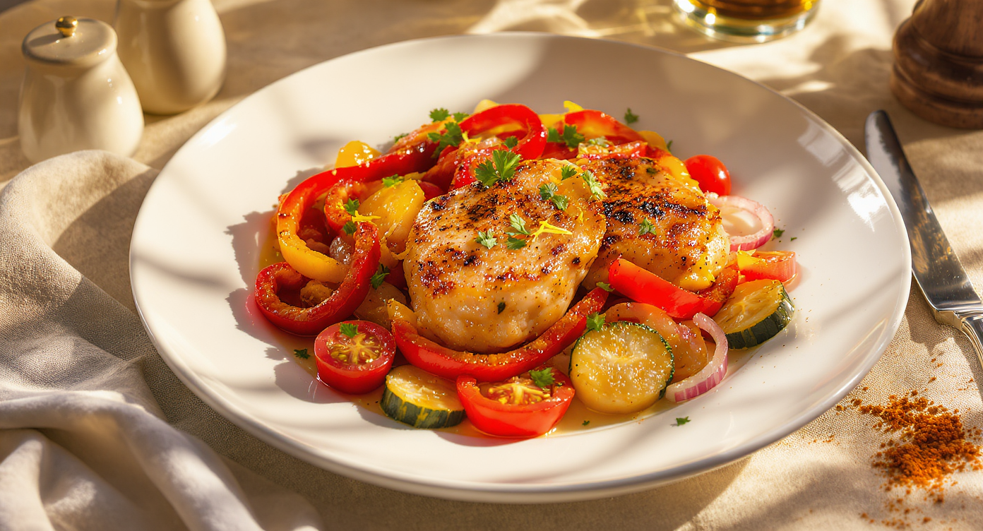 Mediterranean Chicken & Vegetable Sauté