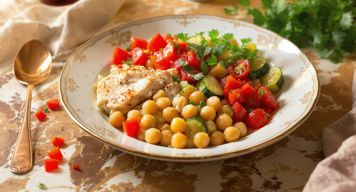 Mediterranean Chicken & Chickpea Power Bowl