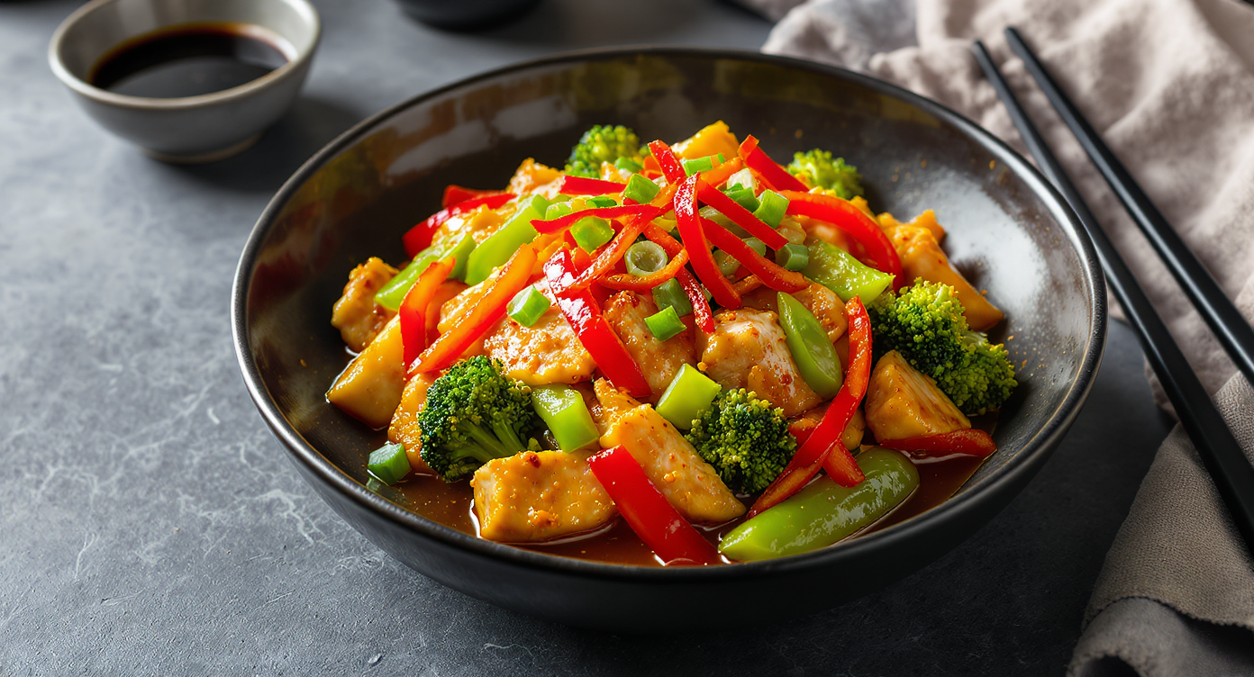Asian Fusion Ginger-Lime Chicken & Veggie Stir-Fry