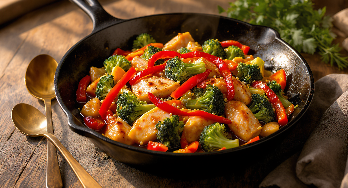Wok-Seared Ginger Garlic Chicken & Broccoli Stir-Fry