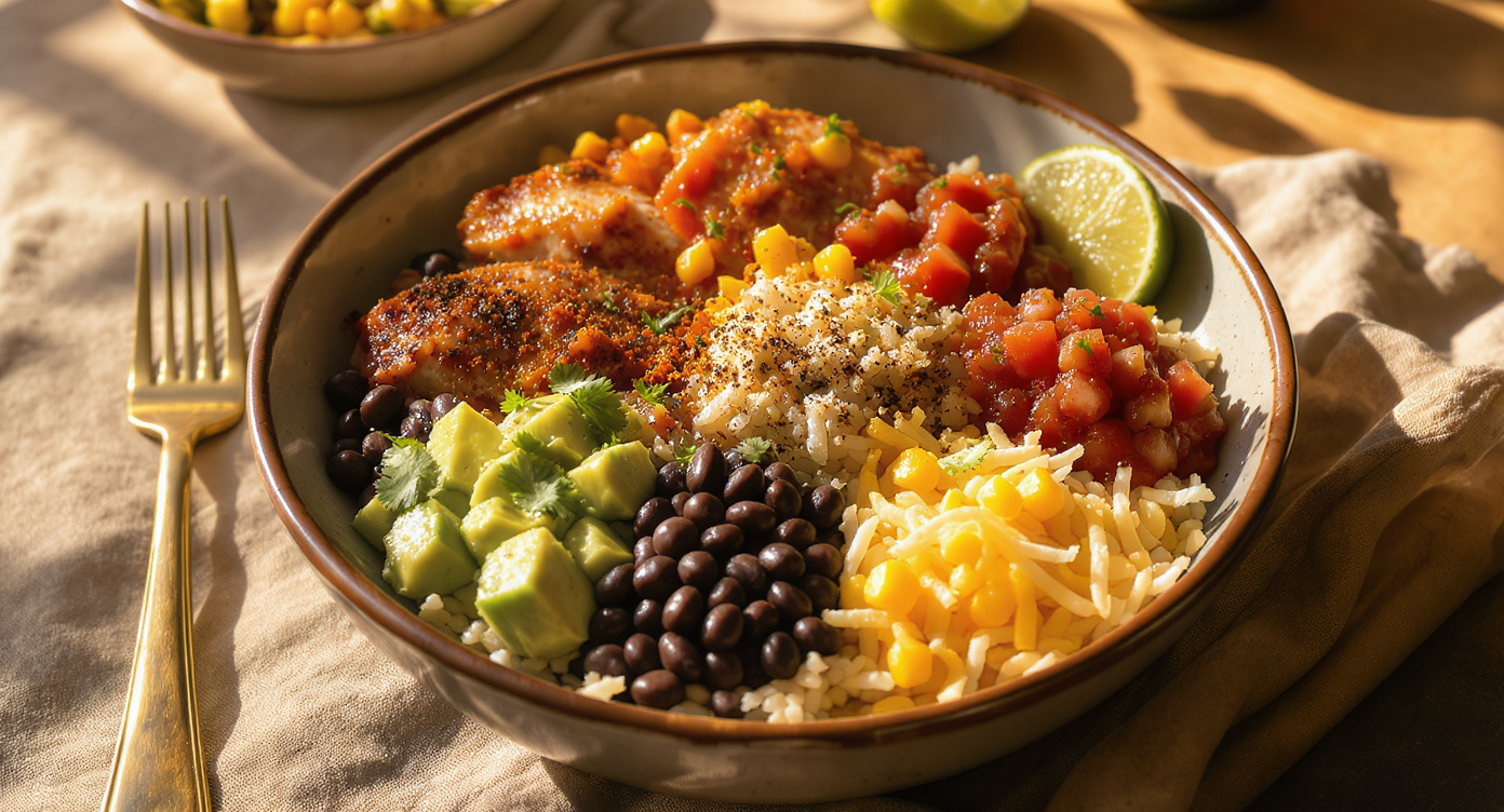 Mexican Chicken & Black Bean Power Bowls