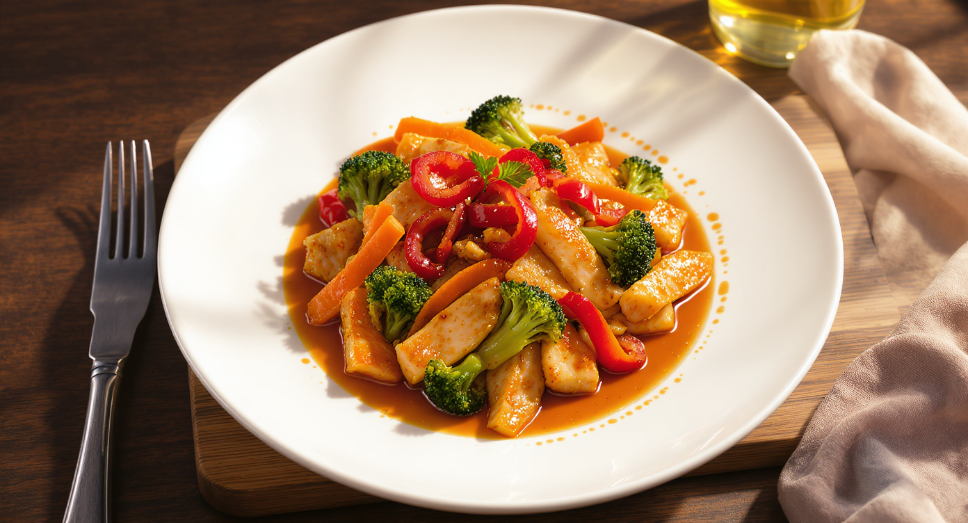 High-Protein Asian Fusion Chicken & Veggie Stir-Fry