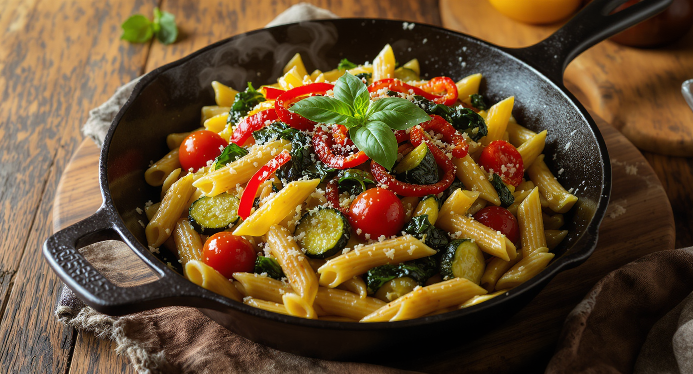 Italian Vegetable Primavera with Whole Wheat Pasta