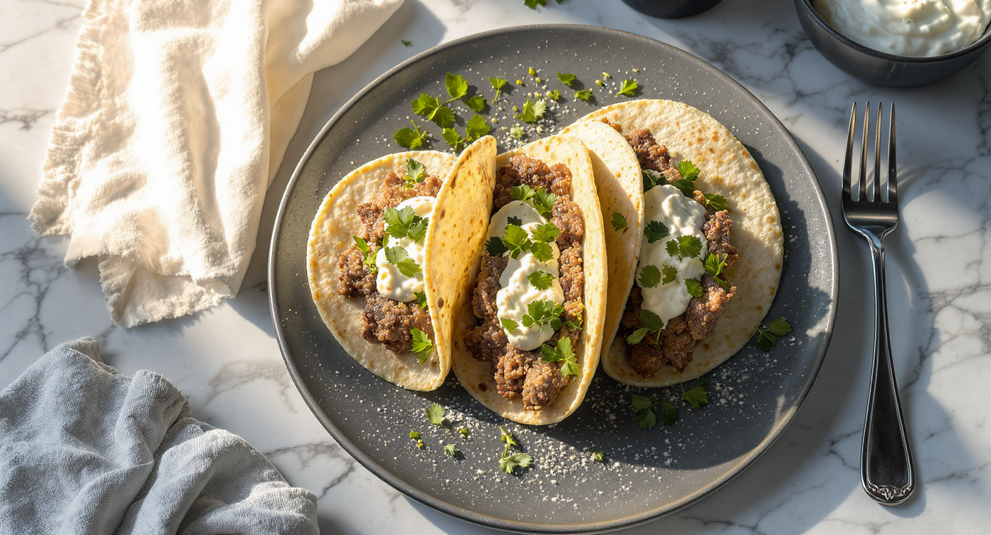 Savory Greek Gyro Tacos