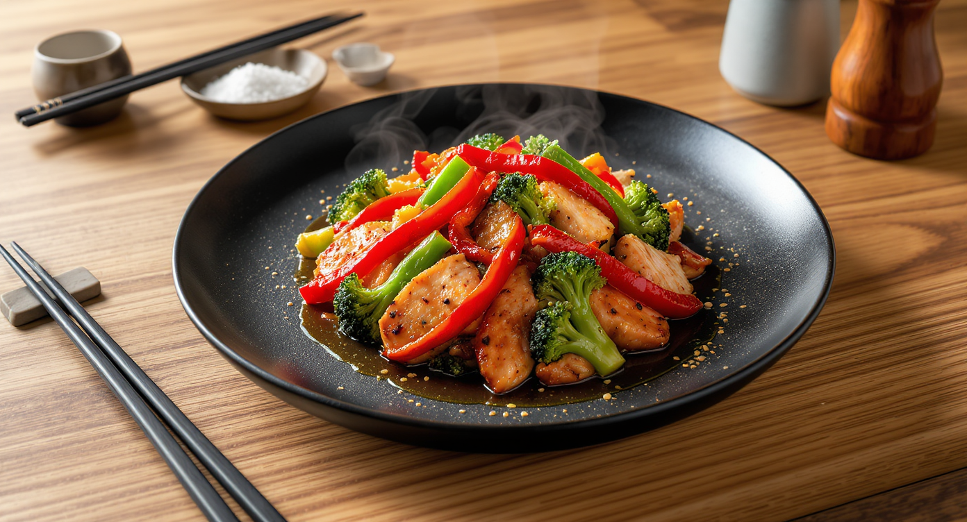Wok-Hei Asian Fusion Chicken & Veggie Stir-Fry